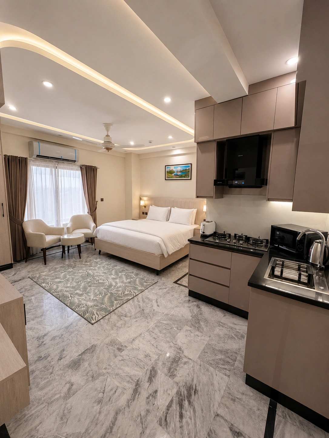 Studio living area